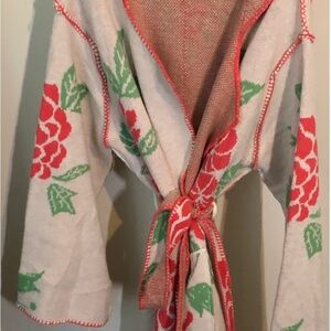 POL Floral Hooded Jacket with Belt